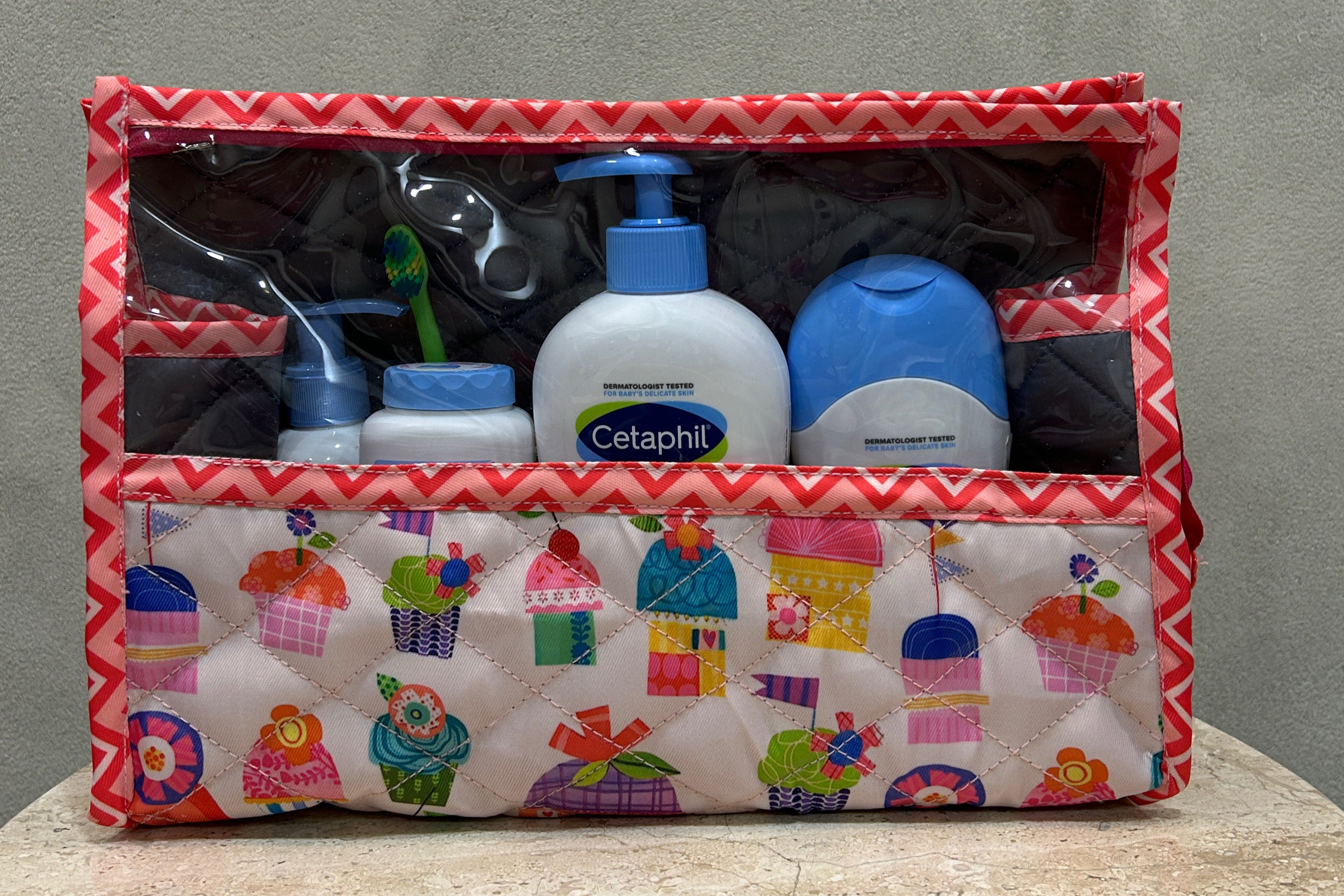 Cupcake Wonderland Clear Toiletries Kit