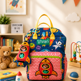 Kids Block Bag Pack | Structured School Bag | Personalised
