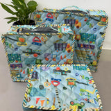 Set of 3 Quilted Suitcase Pouches