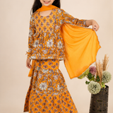 Orange Sharara Set