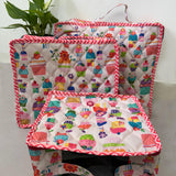 Set of 3 Quilted Suitcase Pouches