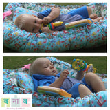 Reversible Print Nest Bed + Pillow