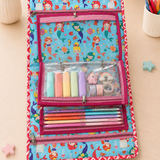 4 Plastic Zippers Utility Pouch | School & Travel Organiser