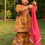 Yellow Sharara Set
