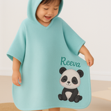 Panda Waffle Cloth Bath Poncho