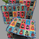 Set of 3 Quilted Suitcase Pouches