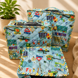 Set of 3 Quilted Suitcase Pouches