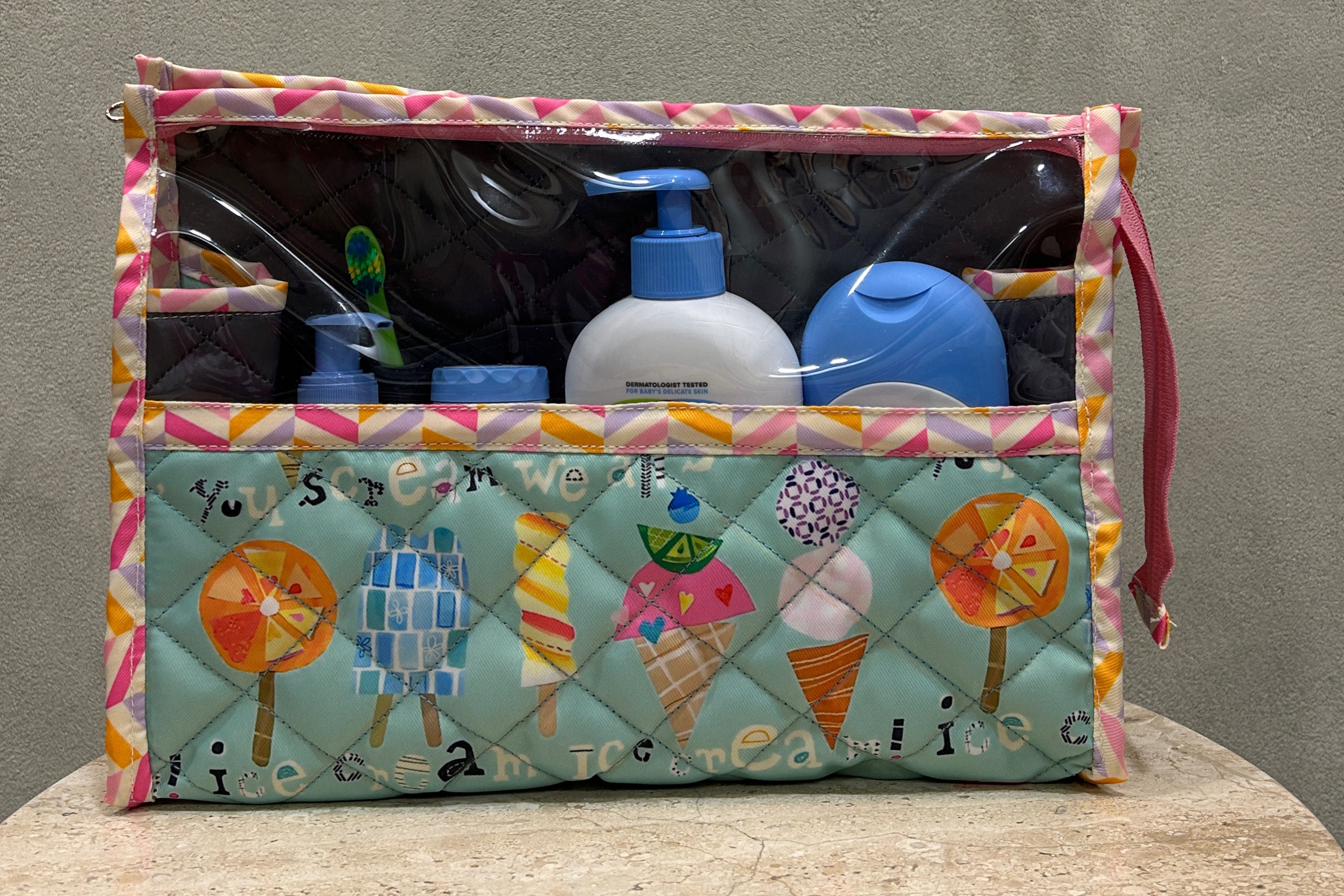 Frosty Delight Clear Toiletries Kit