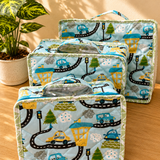 Set of 3 Quilted Suitcase Pouches