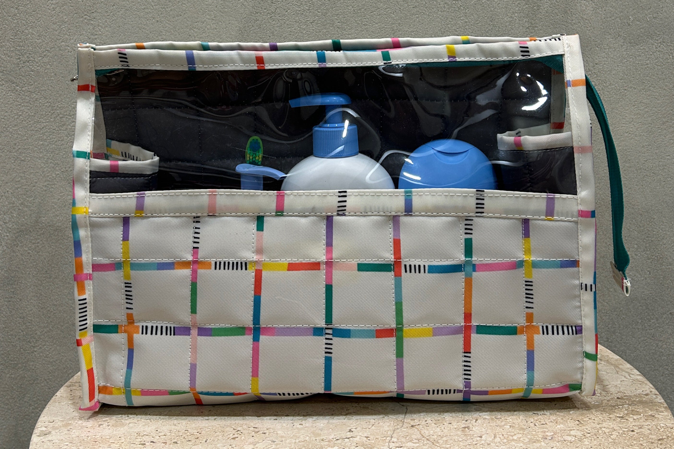 Stripes of Joy Clear Toiletries Kit