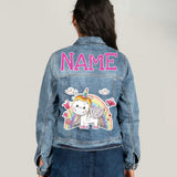 Unicorn Rainbow Denim Jacket