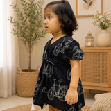 Black cycle kaftan