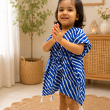 Blue leheriya kaftan
