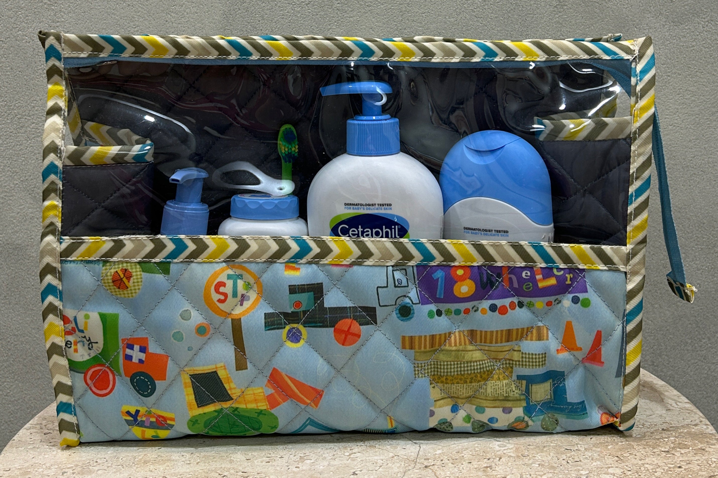 Big Construction Clear Toiletries Kit