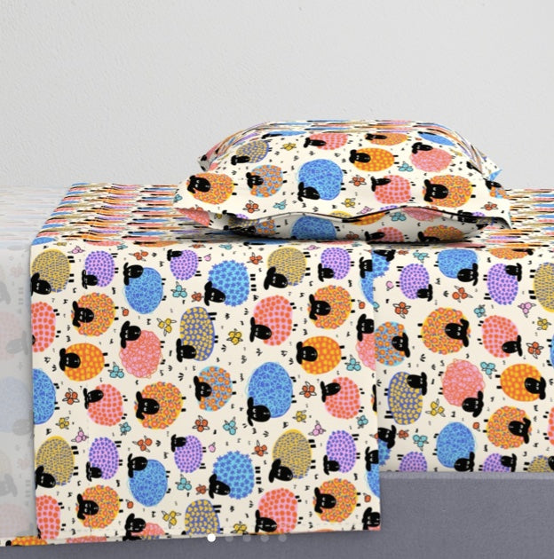 Painted Woollies Bedsheet + 2 Pillow Covers