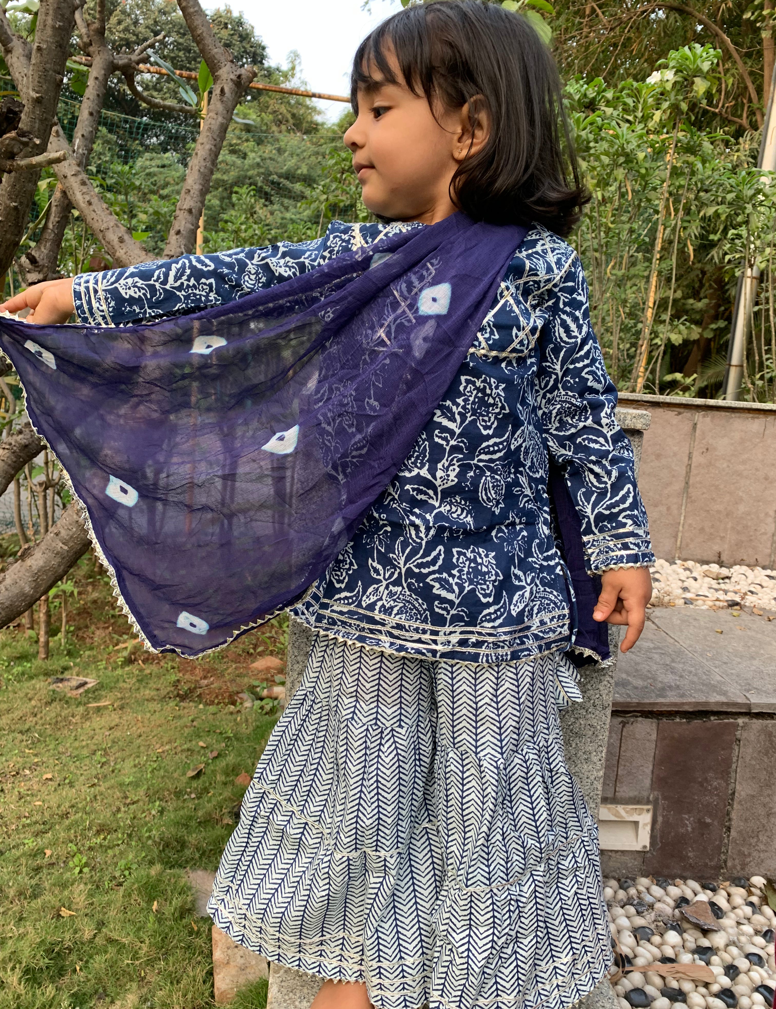 Kurta and Sharara with Dupatta