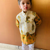 Yellow Kurta Pajama Jacket