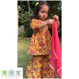 Yellow Sharara Set